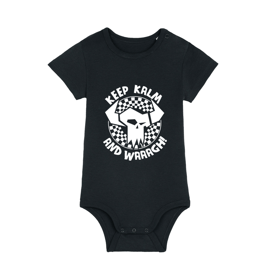 Black Printed baby grow