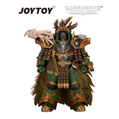 JOYTOY Warhammer The Horus Heresy - Salamanders, Vulkan, Primarch of the XVIIIth Legion with Dawnbringer, The Furnace's Heart and Dragon's Breath Gauntlet (1/18 Scale) Preorder & Exclusive T Shirt