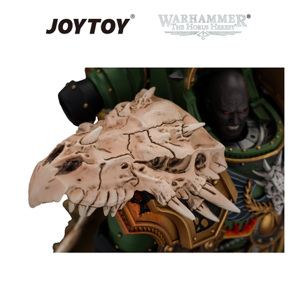 JOYTOY Warhammer The Horus Heresy - Salamanders, Vulkan, Primarch of the XVIIIth Legion with Dawnbringer, The Furnace's Heart and Dragon's Breath Gauntlet (1/18 Scale) Preorder & Exclusive T Shirt