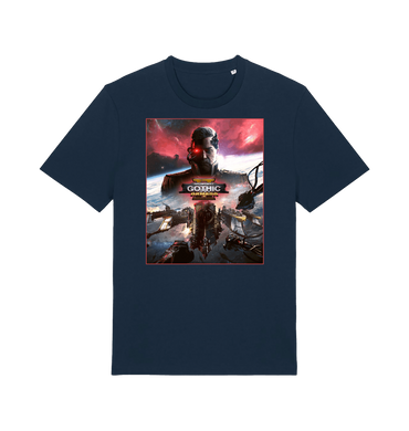 French Navy Printed T-shirt Front