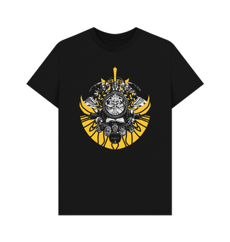 Black Premium Warhammer The Old World Dwarfen Mountain Holds Emblem T Shirt