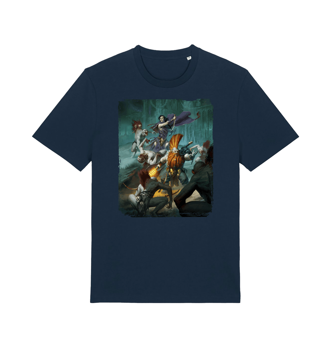 French Navy Printed T-shirt Front