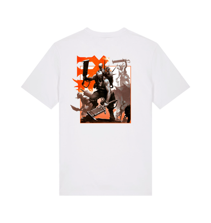 White Printed T-shirt Back