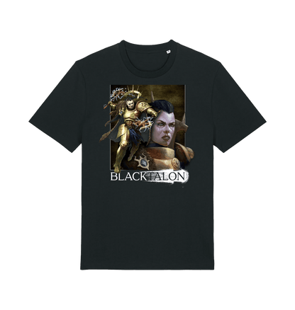 Black Printed T-shirt Front