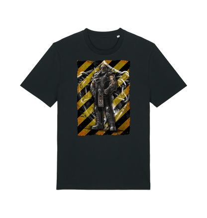 Black Printed T-shirt Front