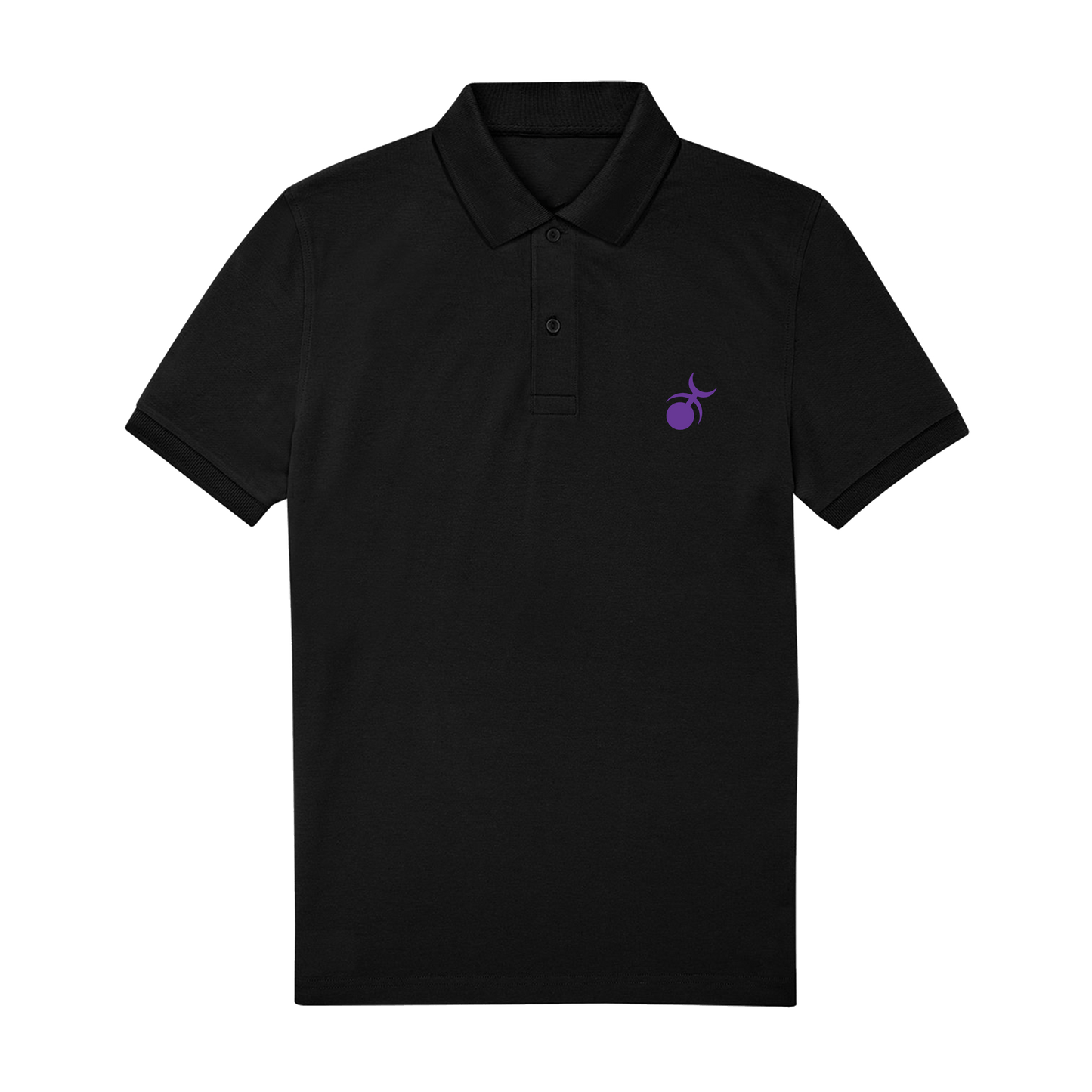 Black Polo Shirt Front