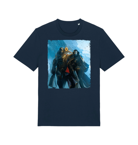 French Navy Printed T-shirt Front