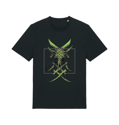 Black Printed T-shirt Front