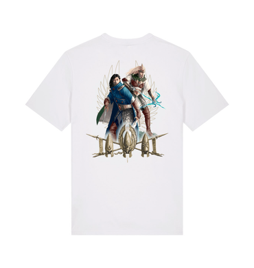 White Printed T-shirt Back