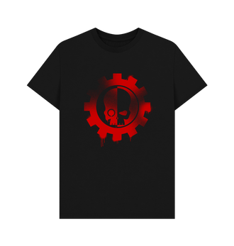 Black Adeptus Mechanicus Graffiti Insignia T Shirt