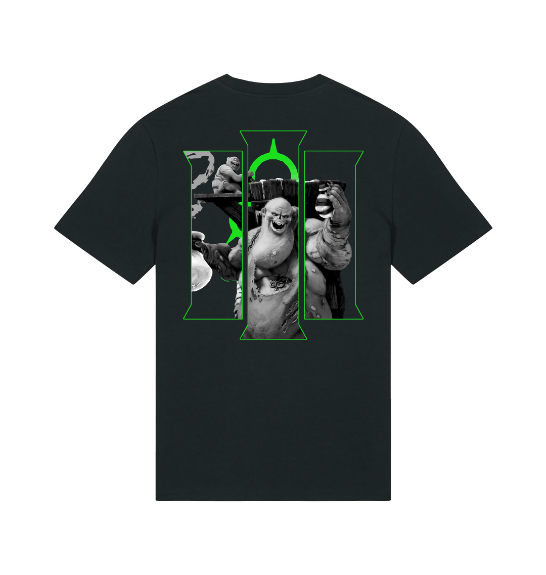 Black Printed T-shirt Back