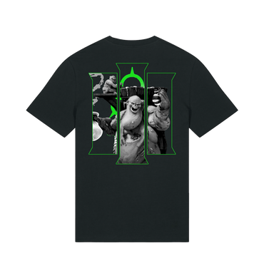 Black Printed T-shirt Back
