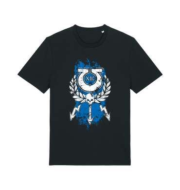 Black Printed T-shirt Front