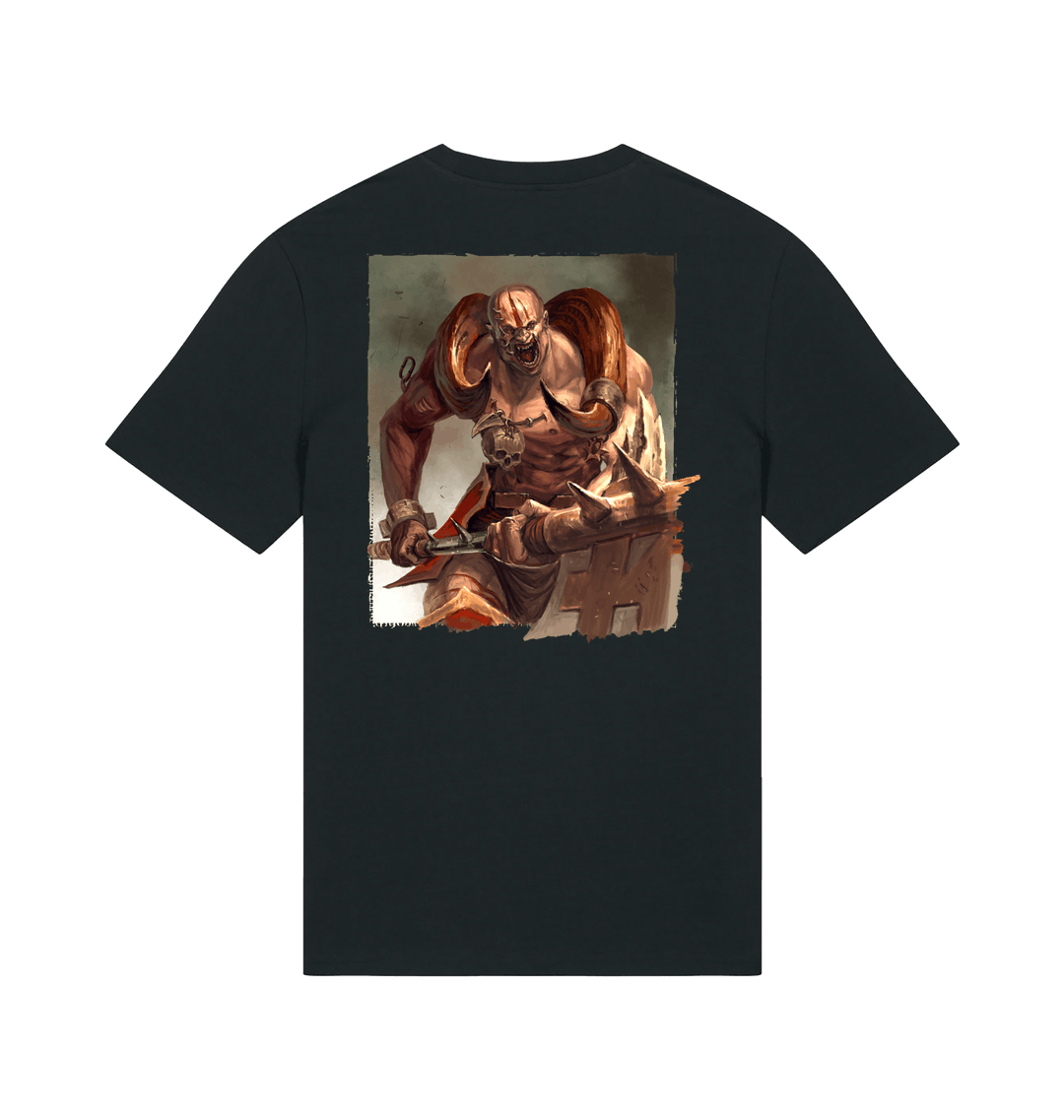 Black Printed T-shirt Back