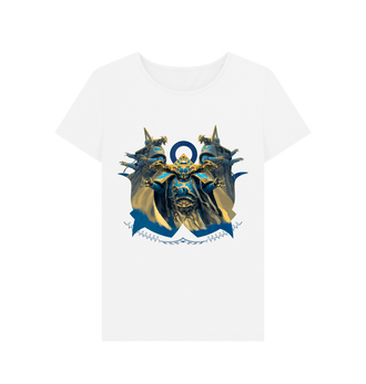 White Warhammer 40,000: Thousand Sons Sorcerer Trio Fitted T Shirt