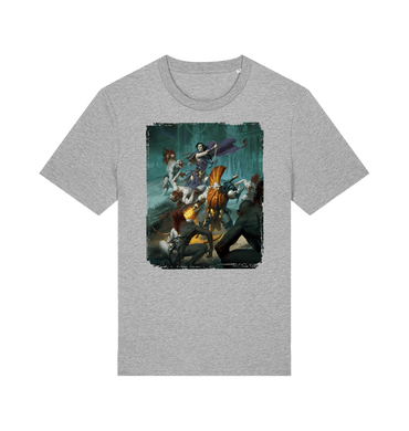Heather Grey Printed T-shirt Front