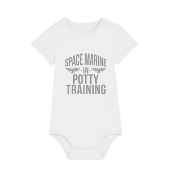 White Printed baby grow