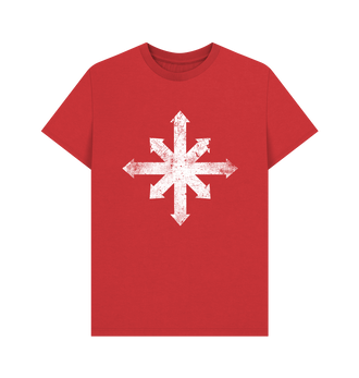 Red Chaos Space Marines Battleworn Insignia T Shirt