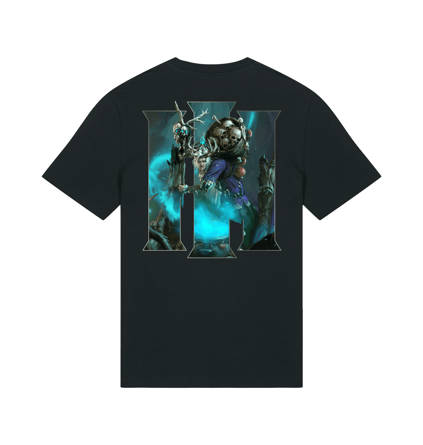 Black Printed T-shirt Back