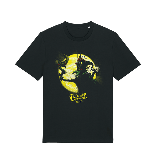 Black Printed T-shirt Front