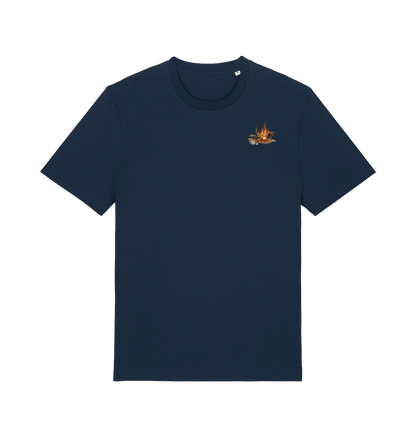 French Navy Printed T-shirt Front