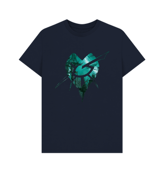 Navy Blue Premium Drukhari Dark City T Shirt