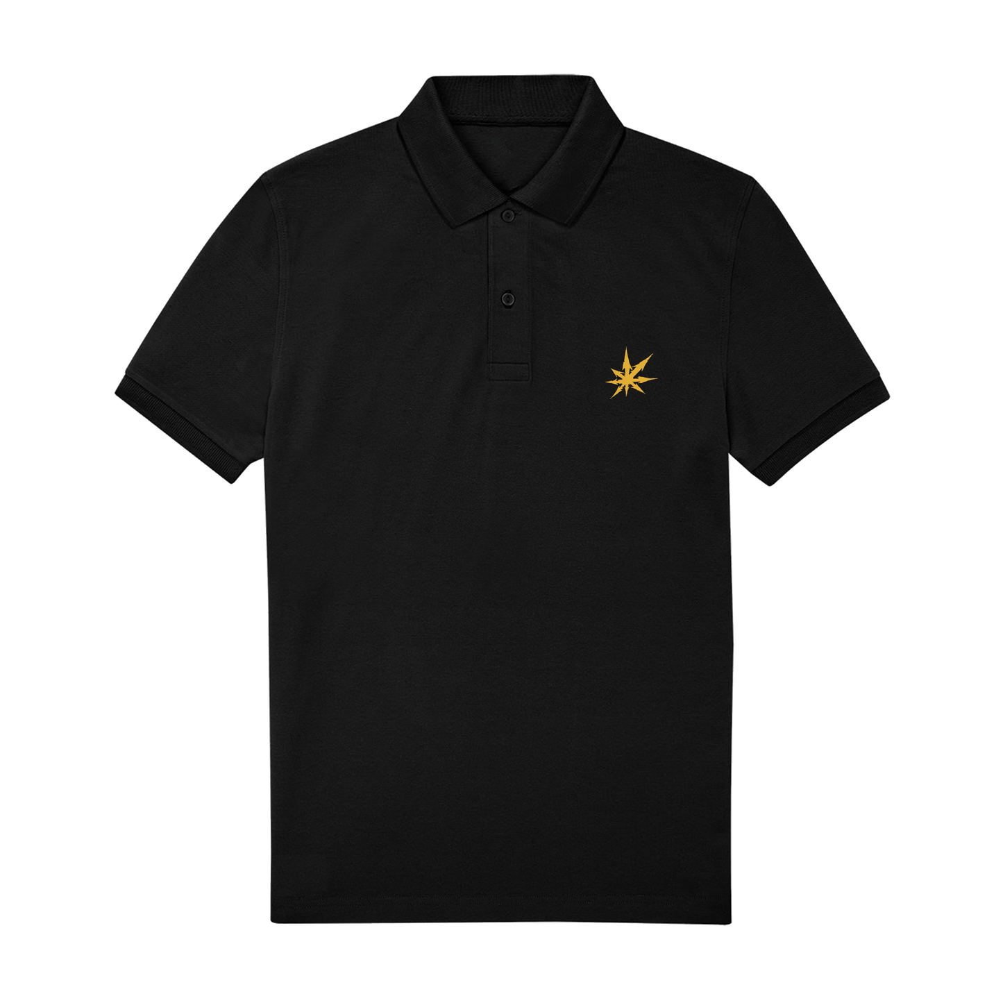 Black Polo Shirt Front