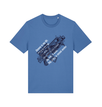 Bright Blue Premium Space Marine 2 Eternal Service T Shirt