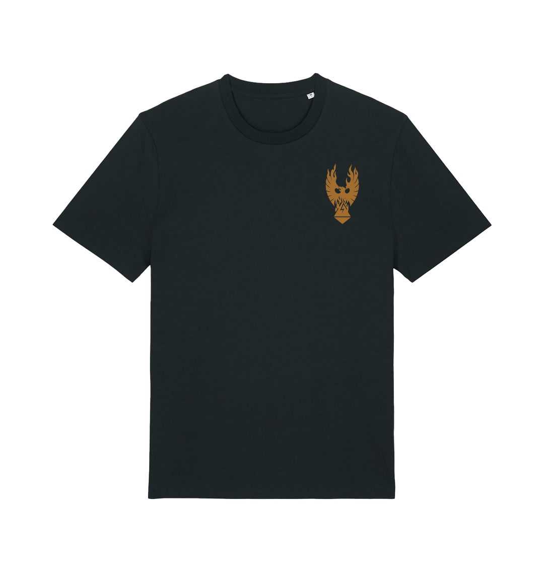 Black Printed T-shirt Front