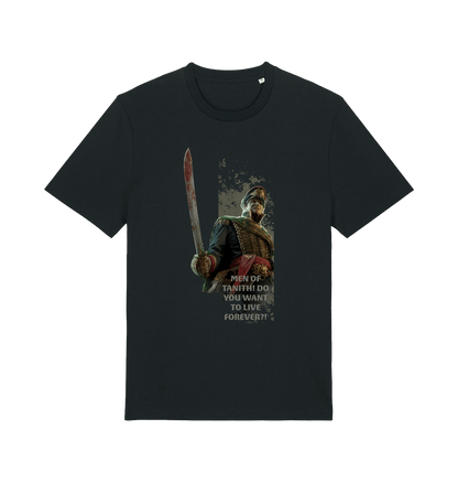 Black Printed T-shirt Front