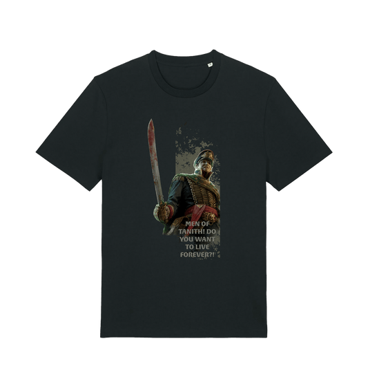 Black Printed T-shirt Front