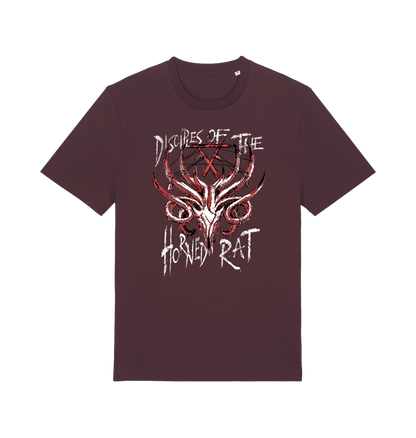 Red Brown Printed T-shirt Front