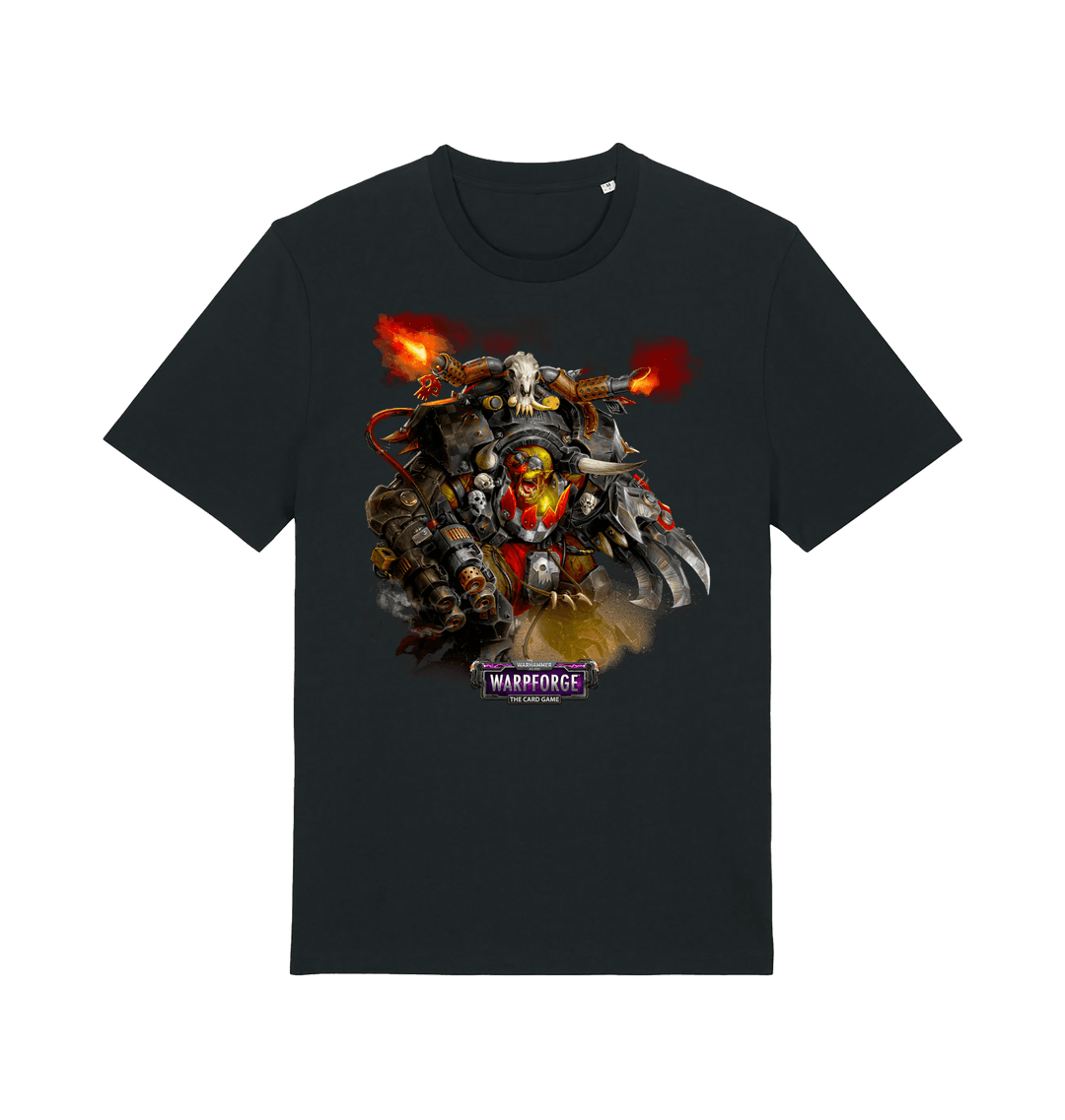 Black Printed T-shirt Front