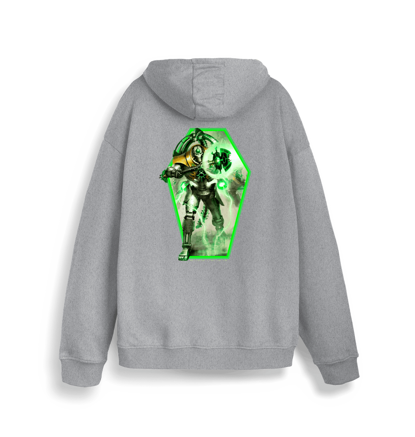 Heather Grey Printed Sweater Back