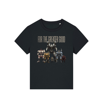 Black Printed T-shirt Front
