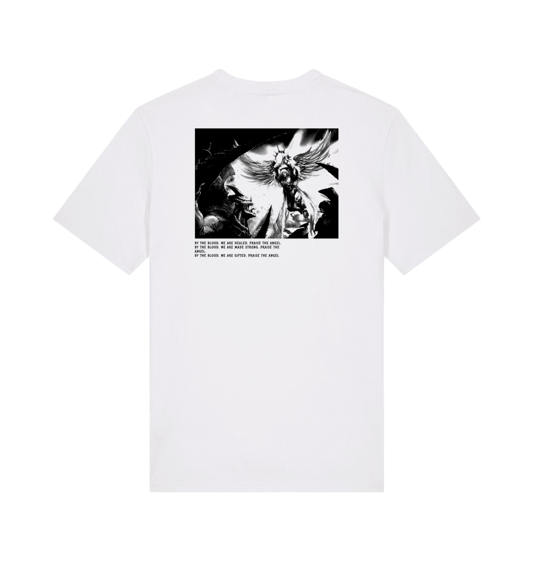 White Printed T-shirt Back