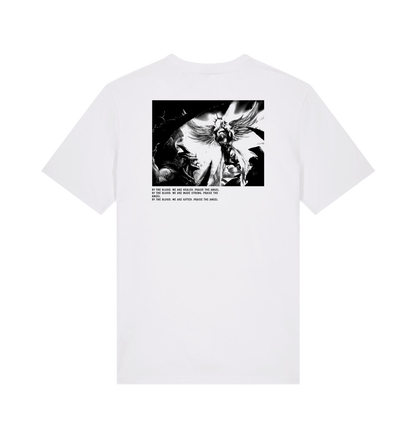 White Printed T-shirt Back