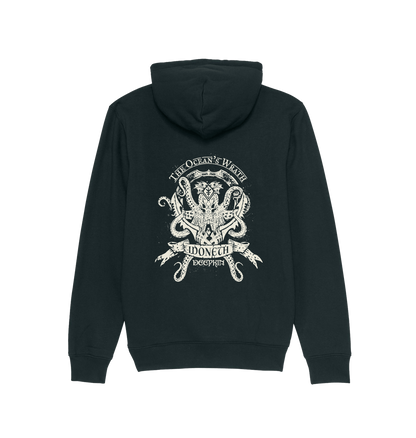Black Printed Sweater Back