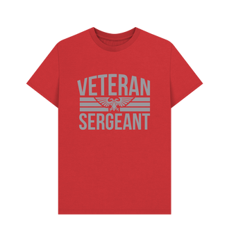 Red Veteran Sergeant T Shirt