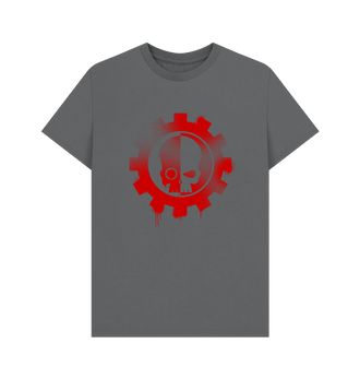 Slate Grey Adeptus Mechanicus Graffiti Insignia T Shirt