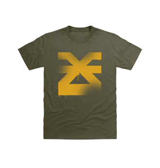 Military Green Blades of Khorne Graffiti Insignia T Shirt