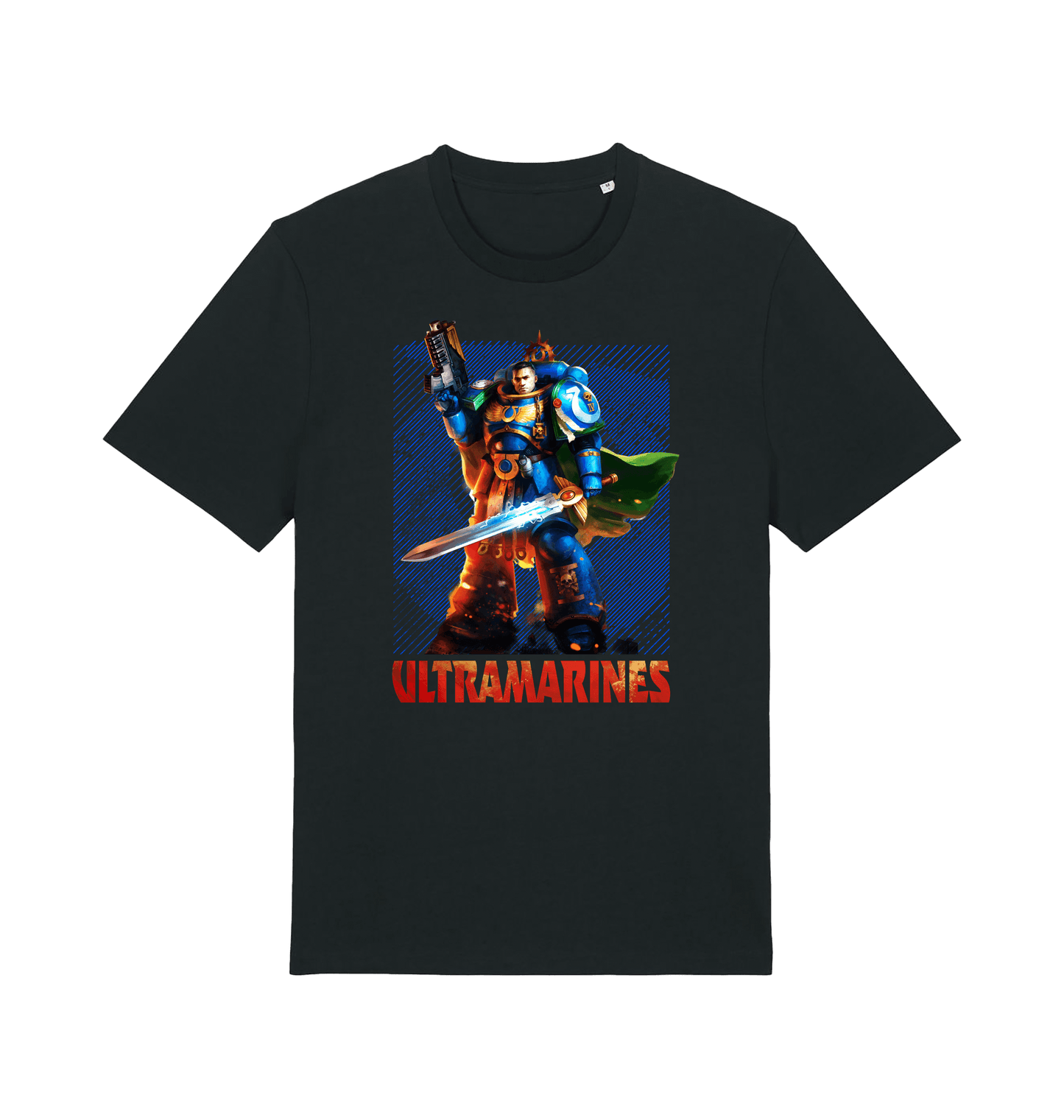 Black Printed T-shirt Front