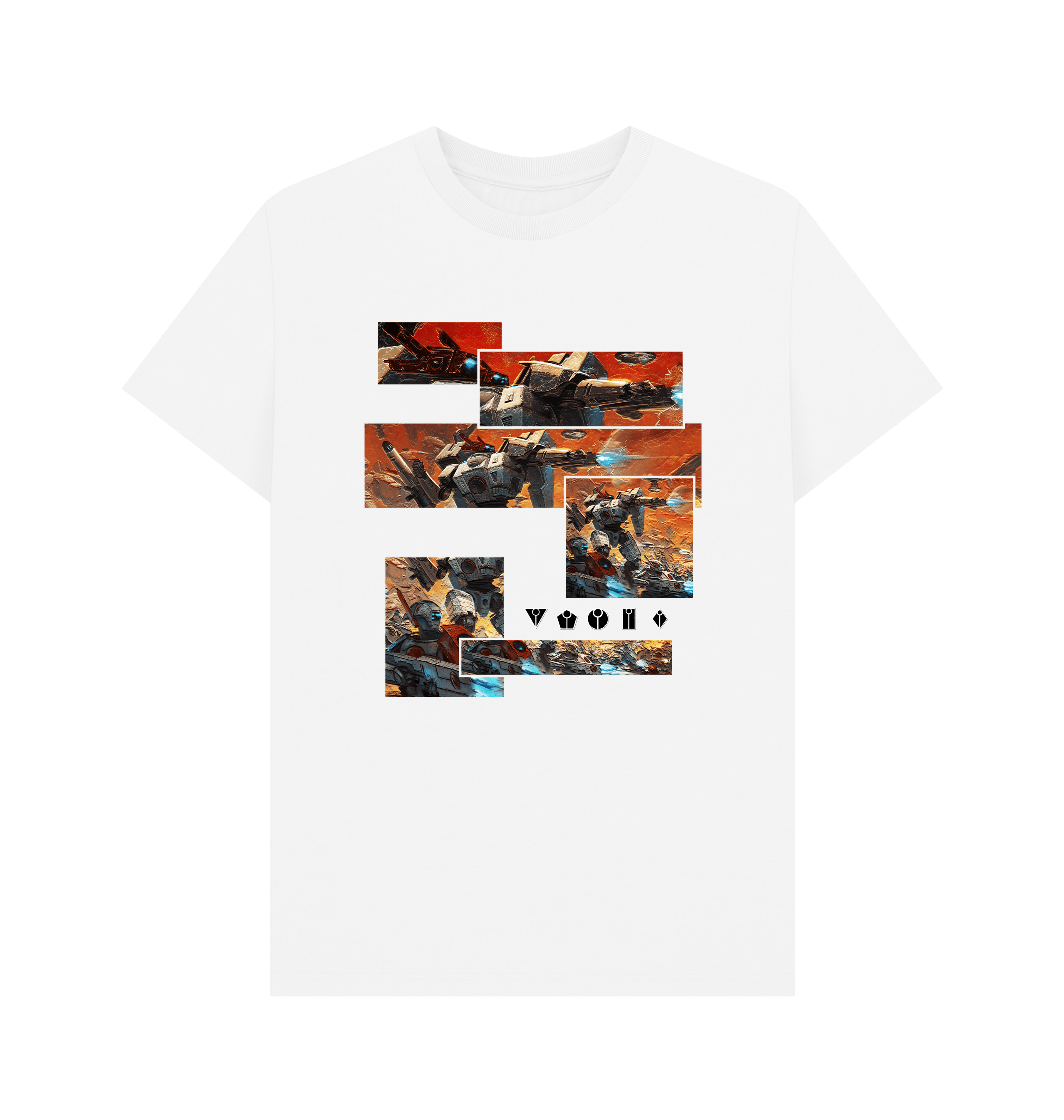 White T'au Empire Collage T Shirt