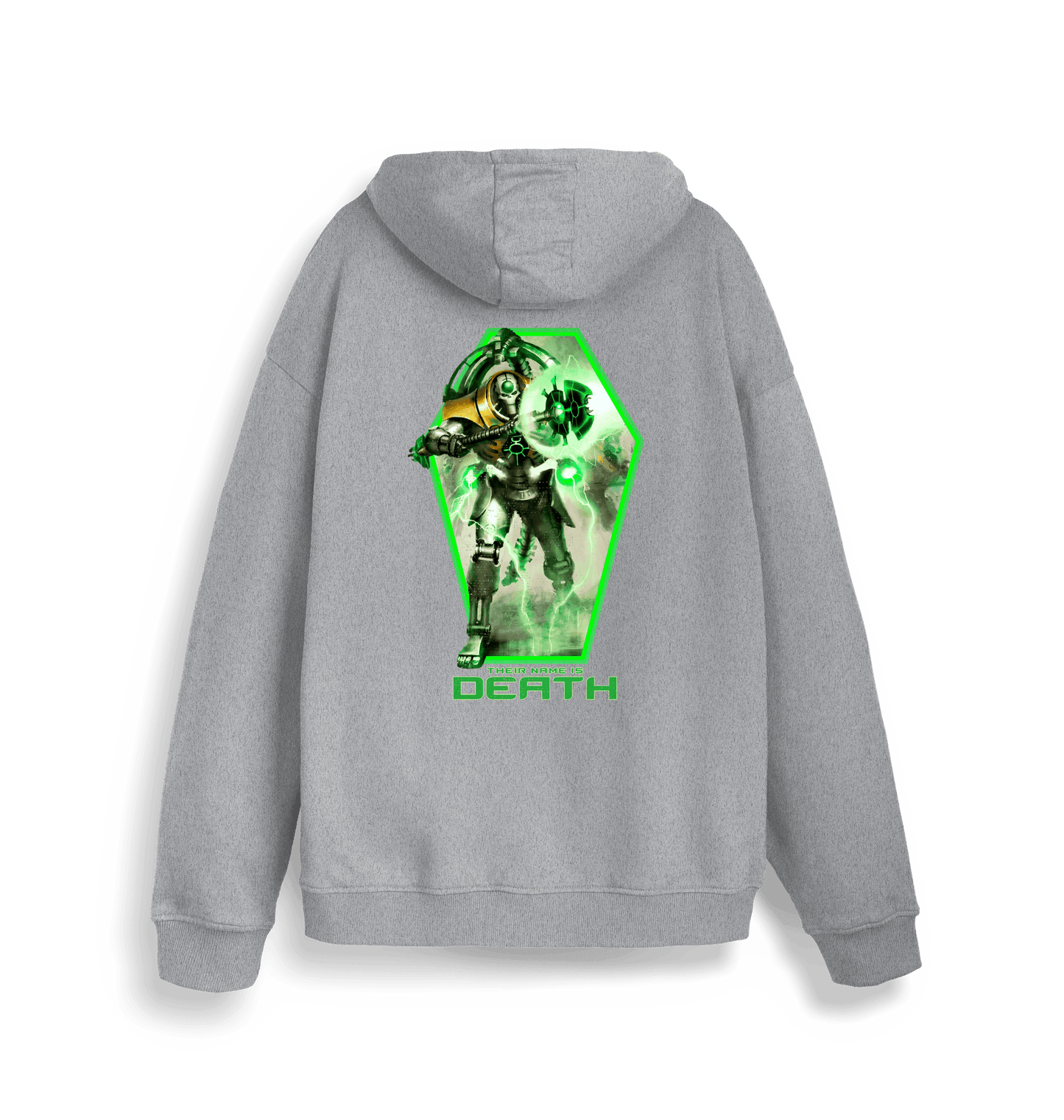 Heather Grey Printed Sweater Back