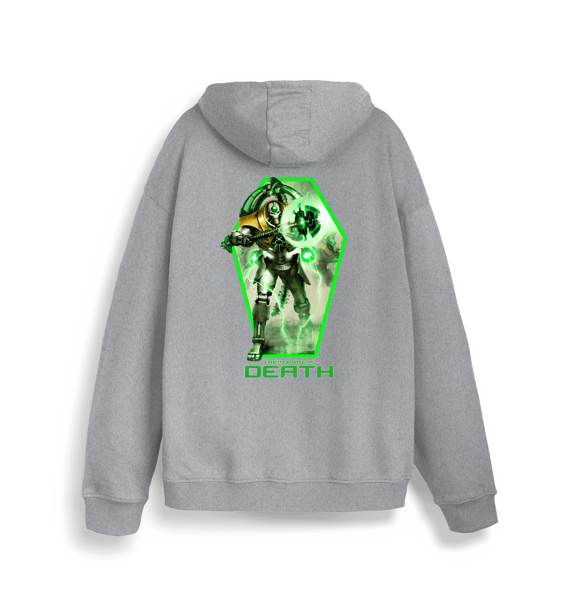 Heather Grey Printed Sweater Back