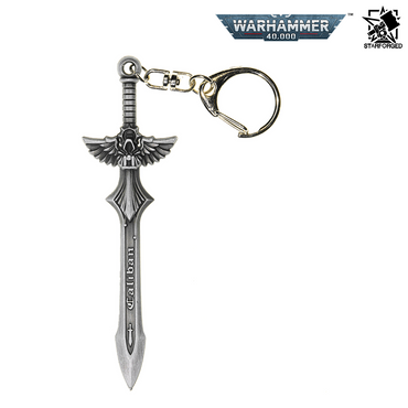Starforged Warhammer 40,000 Dark Angels Sword of Caliban Keychain