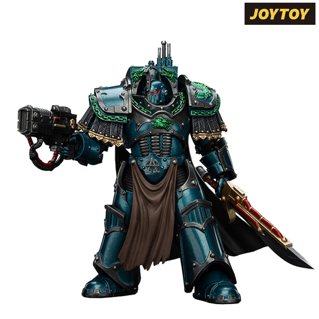 JoyToy Warhammer The Horus Heresy Action Figure - Alpha Legion, Legion Praetor in Cataphractii Terminator Armour (1/18 Scale) Preorder