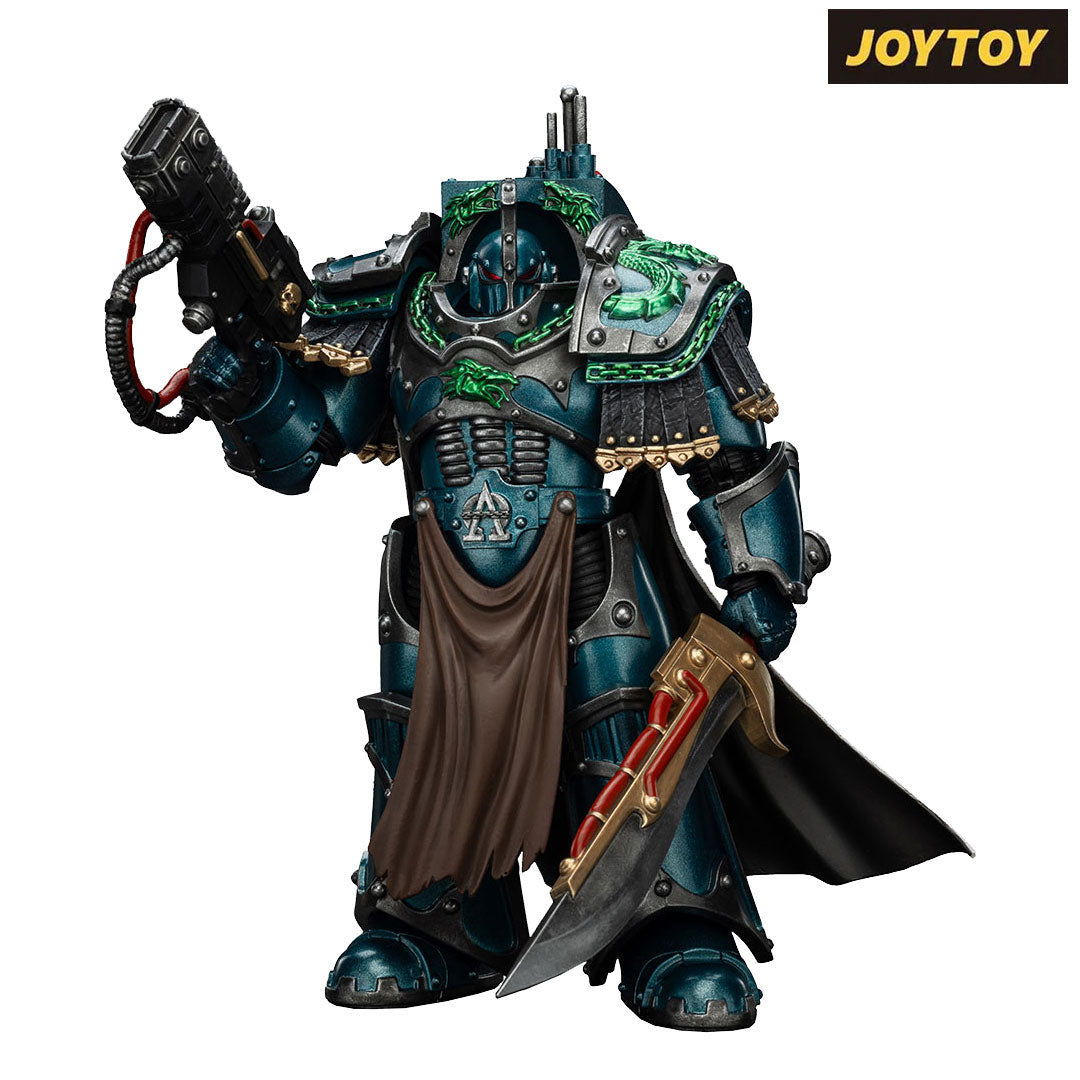 JoyToy Warhammer The Horus Heresy Action Figure - Alpha Legion, Legion Praetor in Cataphractii Terminator Armour (1/18 Scale) Preorder