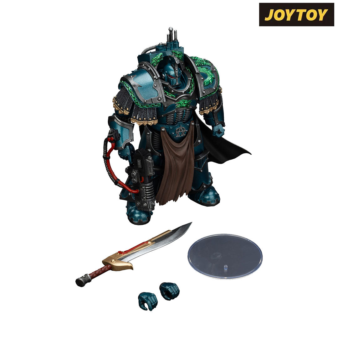 JoyToy Warhammer The Horus Heresy Action Figure - Alpha Legion, Legion Praetor in Cataphractii Terminator Armour (1/18 Scale) Preorder