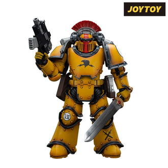 As shown JoyToy Warhammer The Horus Heresy Action Figure - Imperial Fists, Legion Tactical Squad Sergeant with Power Sword (1\/18 Scale)